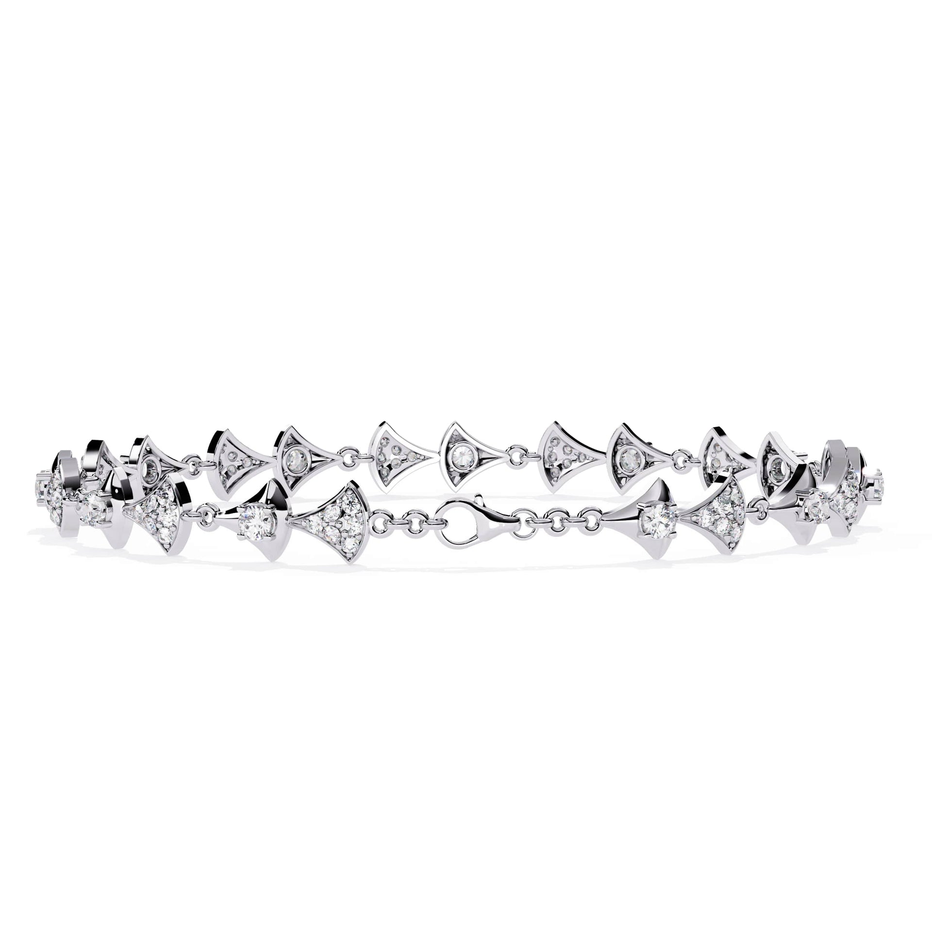 Round Cut Lab Grown Diamond Bracelet