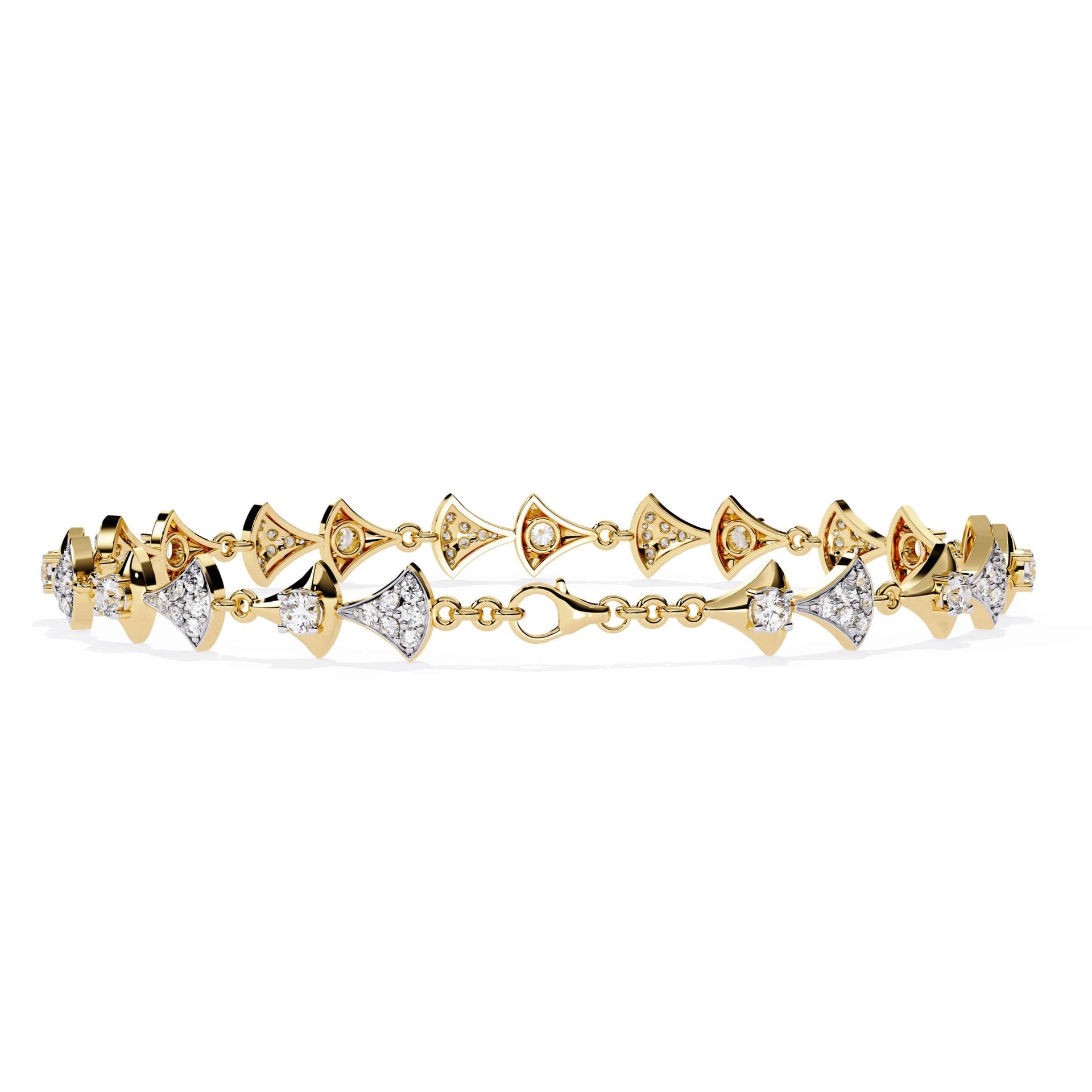 Round Cut Lab Grown Diamond Bracelet