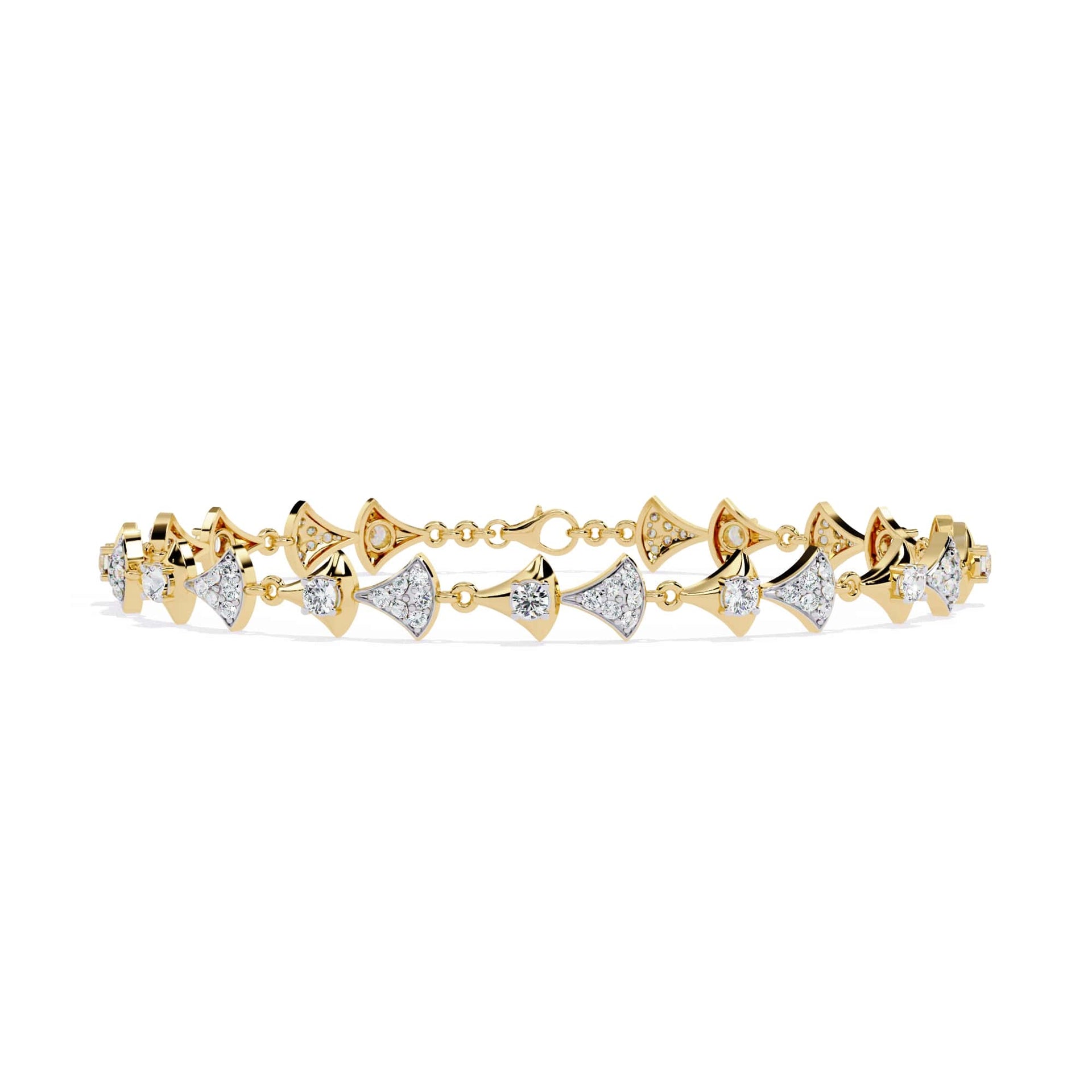 Round Cut Lab Grown Diamond Bracelet