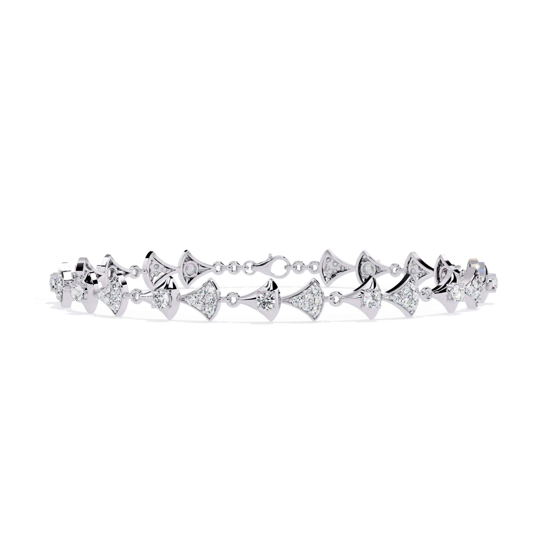 Round Cut Lab Grown Diamond Bracelet