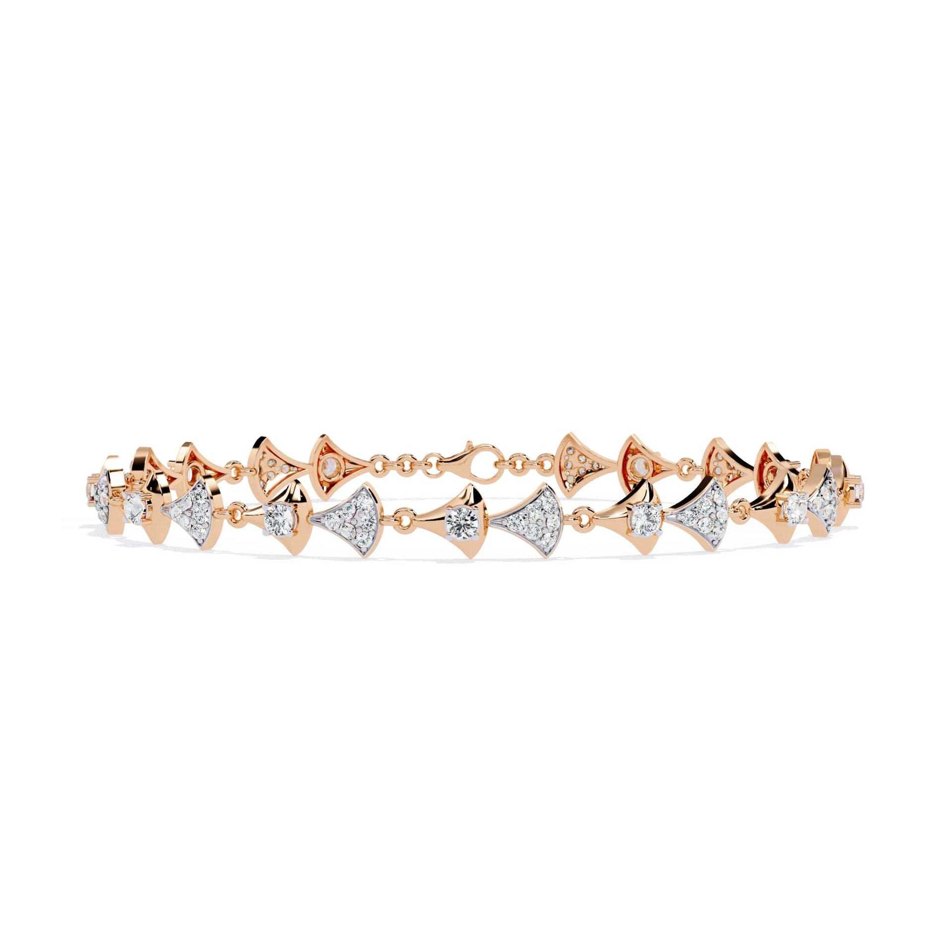Round Cut Lab Grown Diamond Bracelet