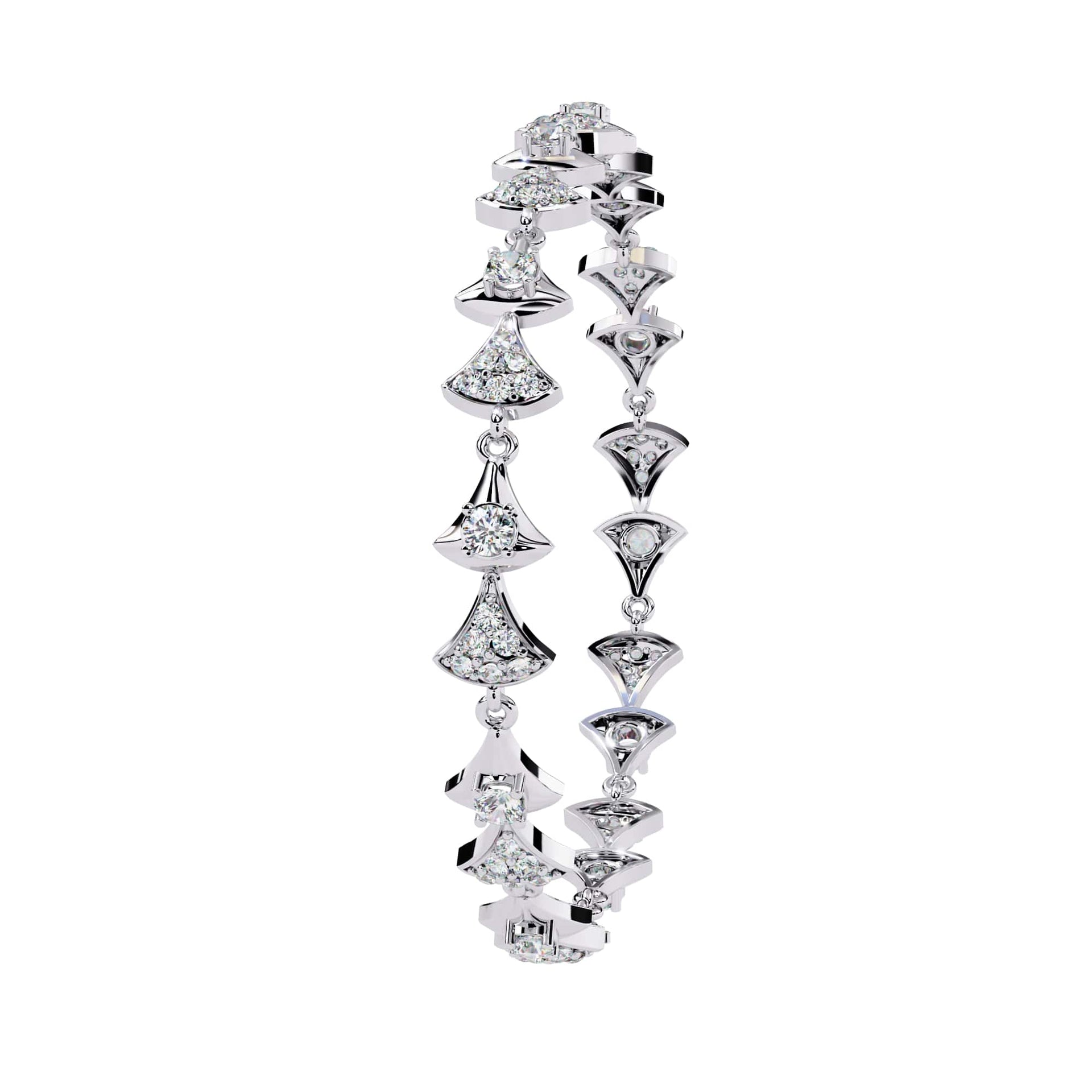 Round Cut Lab Grown Diamond Bracelet