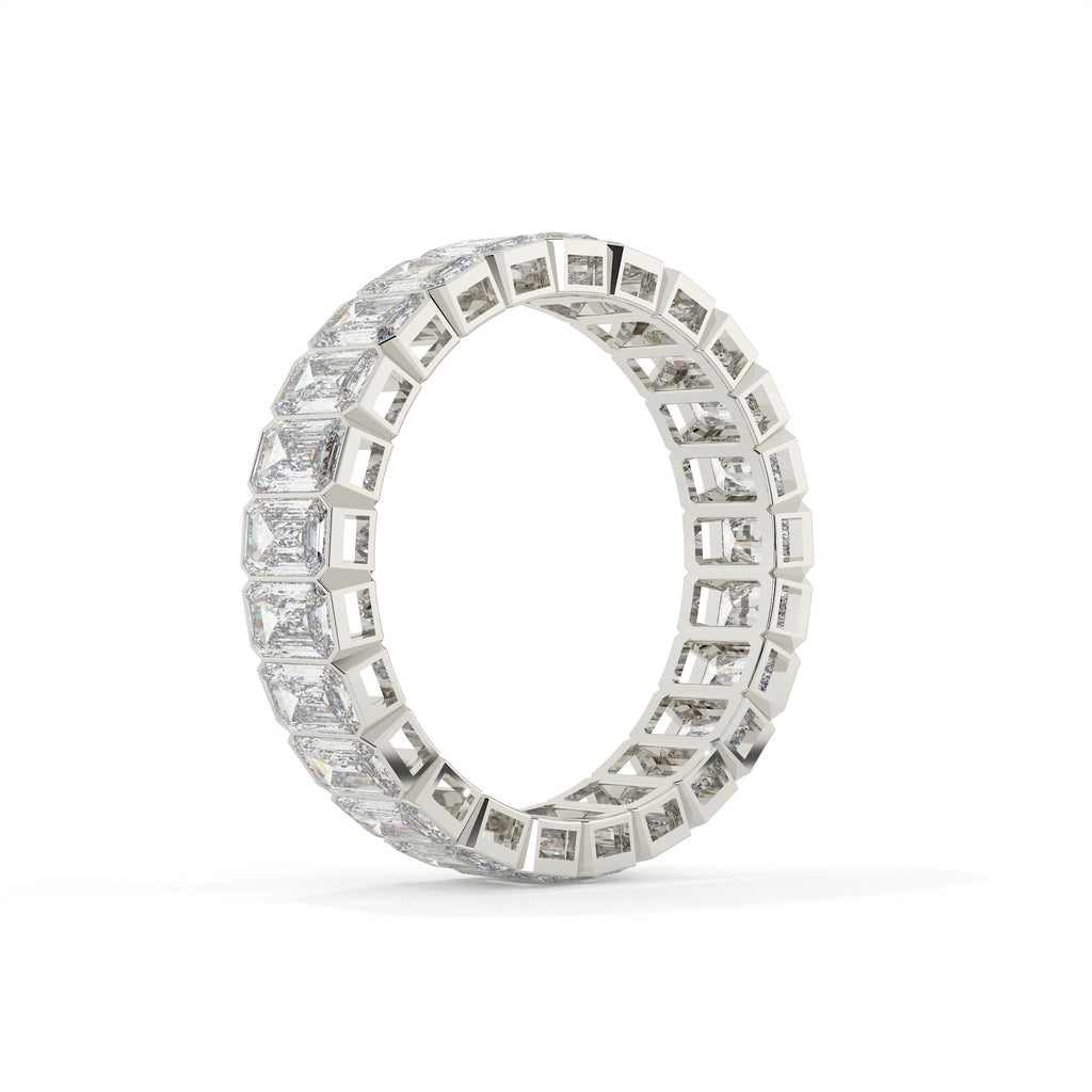 Diamond ring with a white background