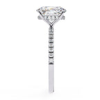 Lab Grown Diamond Oval Cut Solitaire Accent Ring