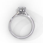 Lab Grown Diamond Pear Cut Solitaire Ring