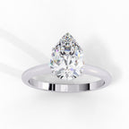 2 Carat Pear Cut Lab Grown Diamond Custom Ring