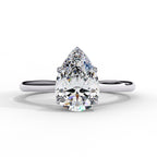 2 Carat Pear Cut Lab Grown Diamond Custom Ring