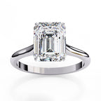 Emerald Cut Solitaire Diamond Engagement Ring