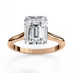 Emerald Cut Solitaire Diamond Engagement Ring