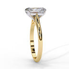 Radiant Cut Lab Diamond Solitaire Engagement Ring
