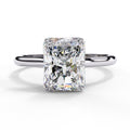 2.94 Carat Radiant Cut Lab Diamond Solitaire Engagement Ring