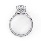 Round Lab Grown Diamond Solitaire Engagement Ring