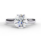 Round Lab Grown Diamond Solitaire Engagement Ring