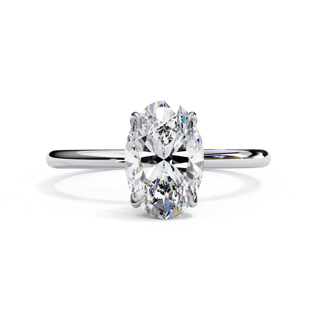1.20 Carat Lab Grown Diamond Oval Solitaire Engagement Ring