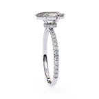 Marquise Diamond Solitaire Accent Engagement Ring