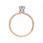 Marquise Diamond Solitaire Accent Engagement Ring