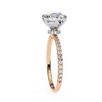 Round Diamond Solitaire Accent Engagement Ring