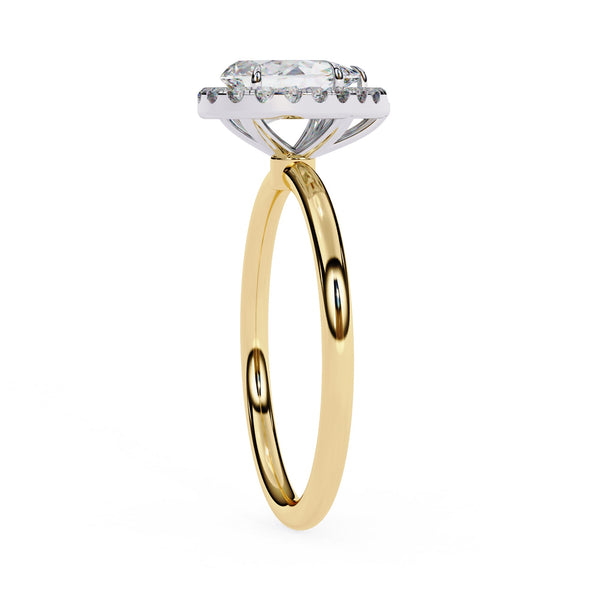 Lab Grown Diamond Pear Shape Halo ring