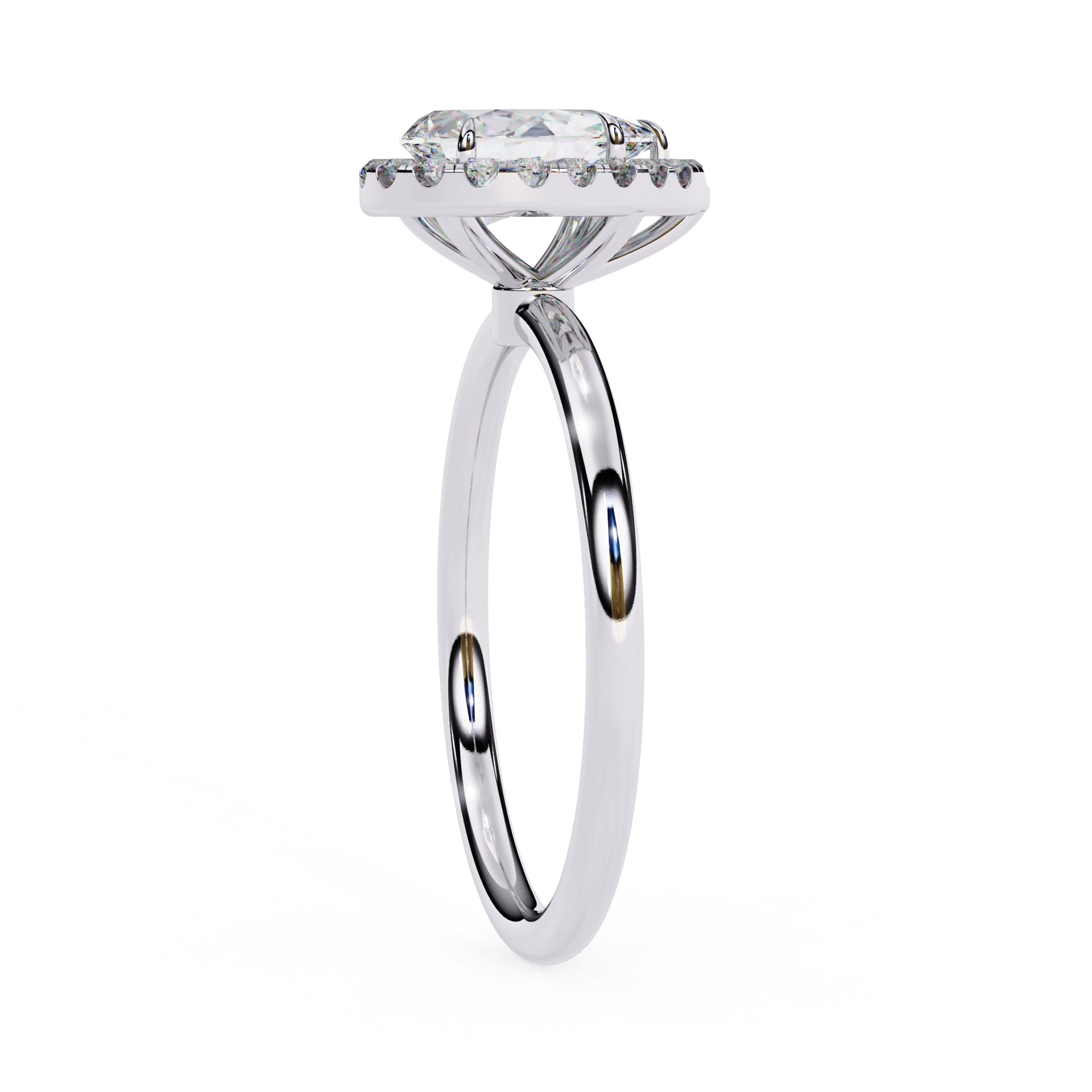 Lab Grown Diamond Pear Shape Halo ring