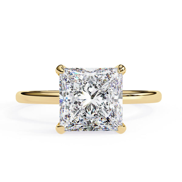 Princess Cut Solitaire Diamond Engagement Ring