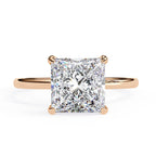 Princess Cut Solitaire Diamond Engagement Ring