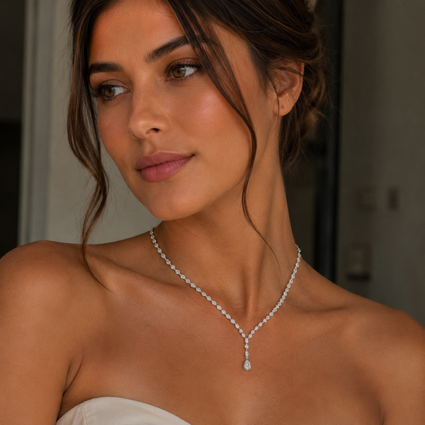 4.5 Carat Multiple Round Cut Diamond Tennis Necklace