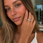 3.39 Carat Princess Cut Lab Grown Diamond Eternity Band in 14K Gold