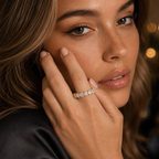 4 Carat Lab Grown Heart Cut Diamond Eternity Band