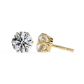 1 CT Round Lab-Grown Diamond Complimentary Stud Earrings