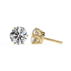 1 CT Round Lab-Grown Diamond Complimentary Stud Earrings