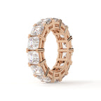 2.15 Carat Lab Grown Diamond Square Emerald Cut Eternity Band