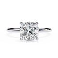 Diamond ring on a white background