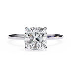 Diamond ring on a white background