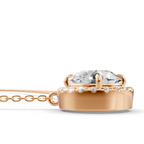 4 Carat Round Lab Grown Diamond Pendant