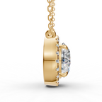 4 Carat Round Lab Grown Diamond Pendant