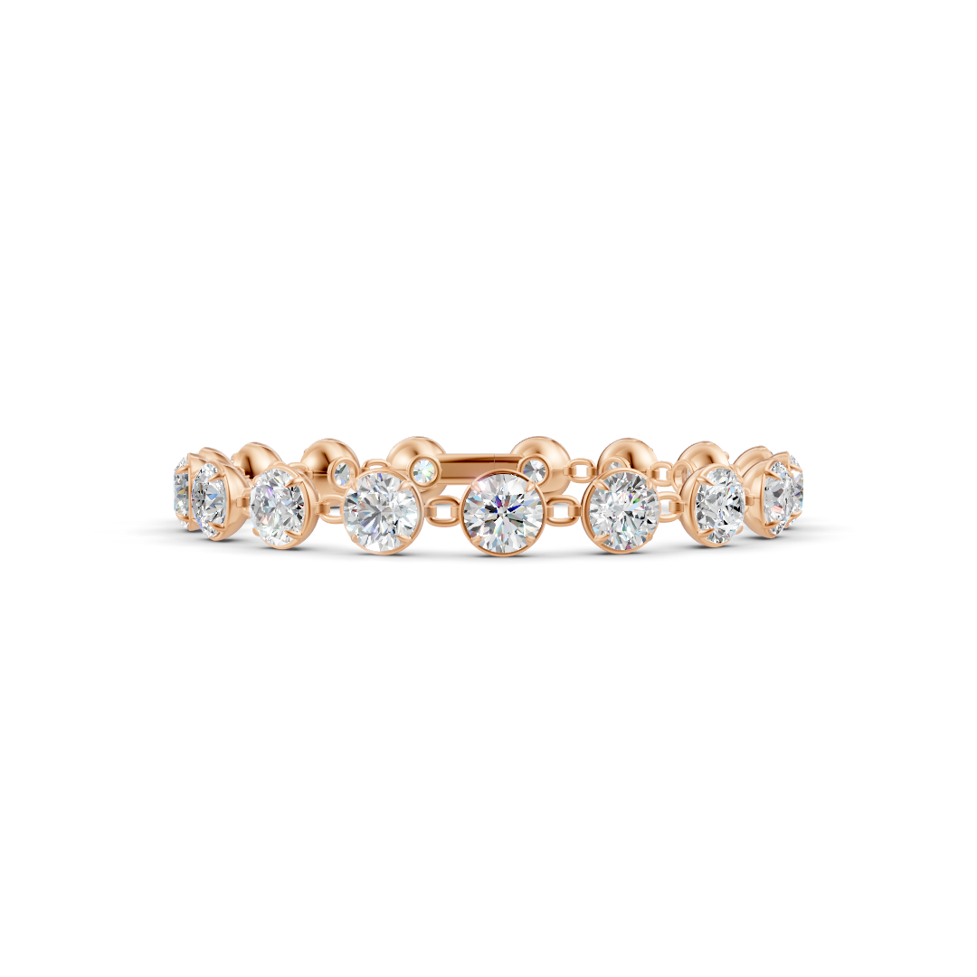 18 Carat Gradual Lab Grown Diamond Bracelet