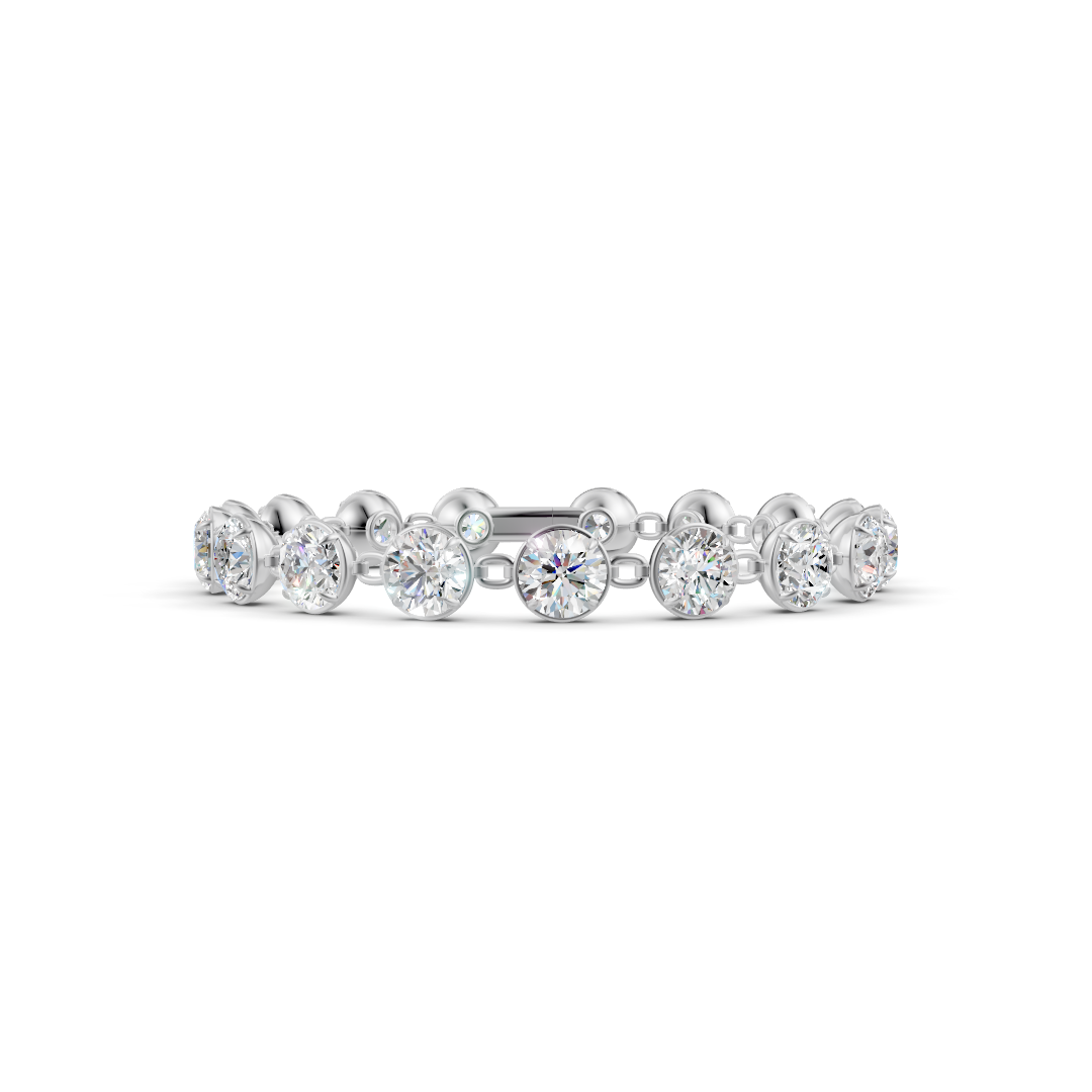 18 Carat Gradual Lab Grown Diamond Bracelet