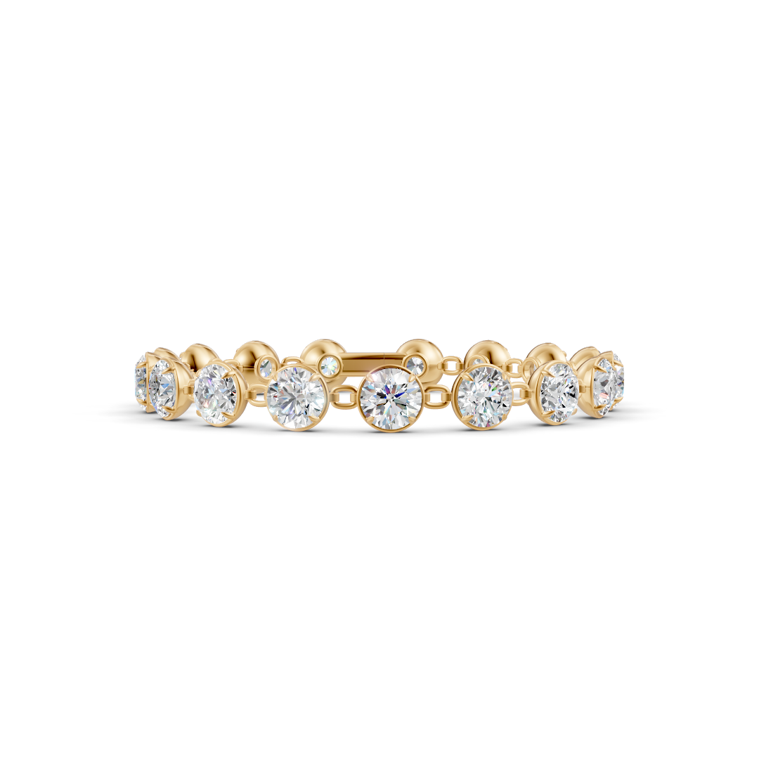 18 Carat Gradual Lab Grown Diamond Bracelet