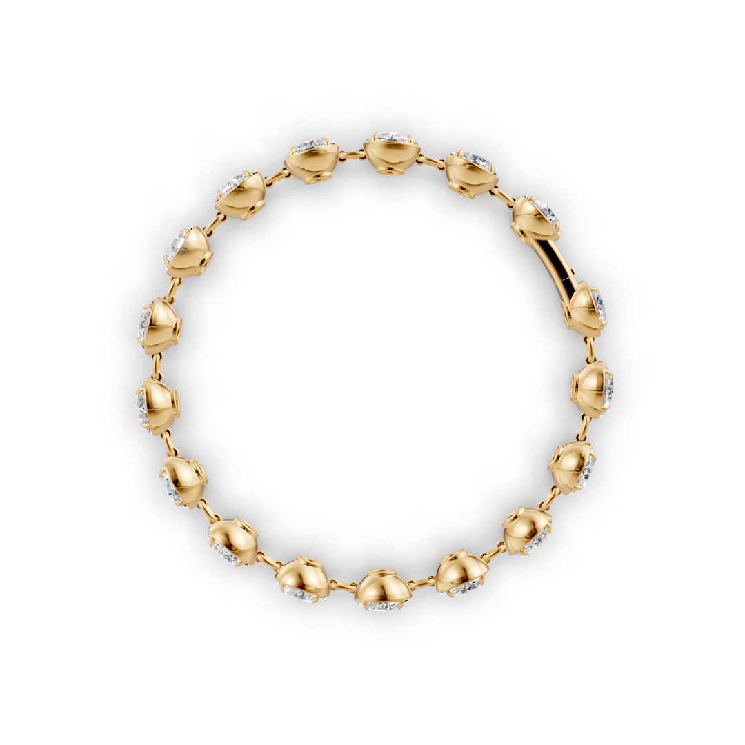 18 Carat Gradual Lab Grown Diamond Bracelet