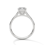 Diamond ring with a white background