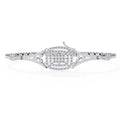 Diamond bracelet on a white background