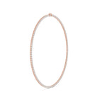 Lab Diamond Round Cut Tennis Necklace