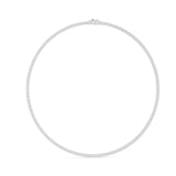 37.20 Carat Lab Diamond Round Cut Tennis Necklace