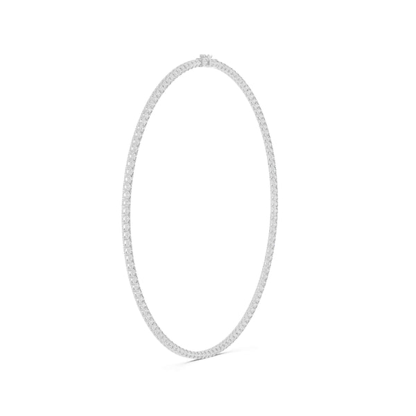 37.20 Carat Lab Diamond Round Cut Tennis Necklace