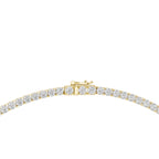 Lab Diamond Round Cut Tennis Necklace