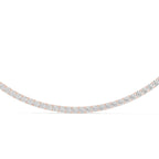 Lab Diamond Round Cut Tennis Necklace