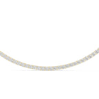 Lab Diamond Round Cut Tennis Necklace