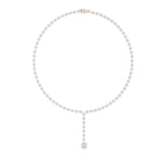 Luxury Round Cut Lab Diamond Drop Necklace