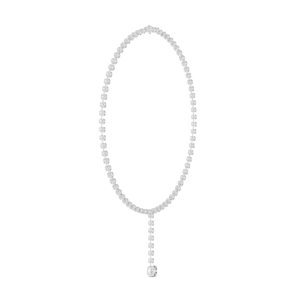 27.65 Carat Luxury Round Cut Lab Diamond Drop Necklace