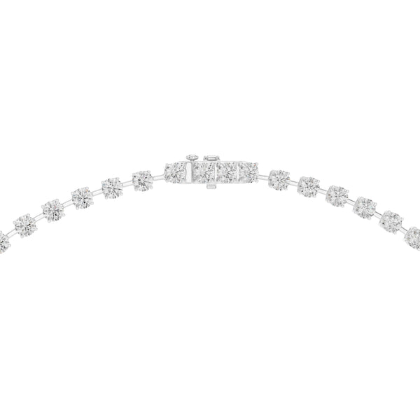 27.65 Carat Luxury Round Cut Lab Diamond Drop Necklace